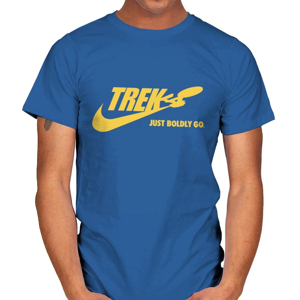 Just Boldly Go - Mens T-Shirts RIPT Apparel Small / Royal