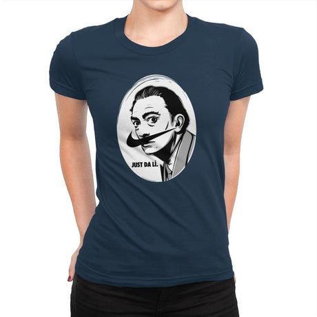 Just Da Li - Womens Premium T-Shirts RIPT Apparel Small / Midnight Navy