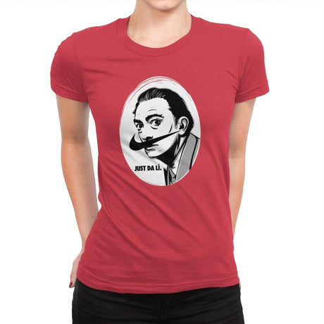 Just Da Li - Womens Premium T-Shirts RIPT Apparel Small / Red