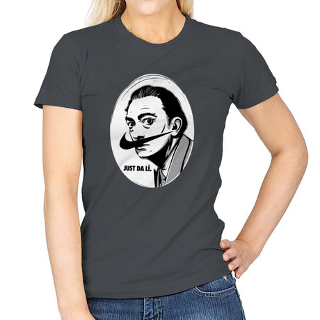 Just Da Li - Womens T-Shirts RIPT Apparel Small / Charcoal