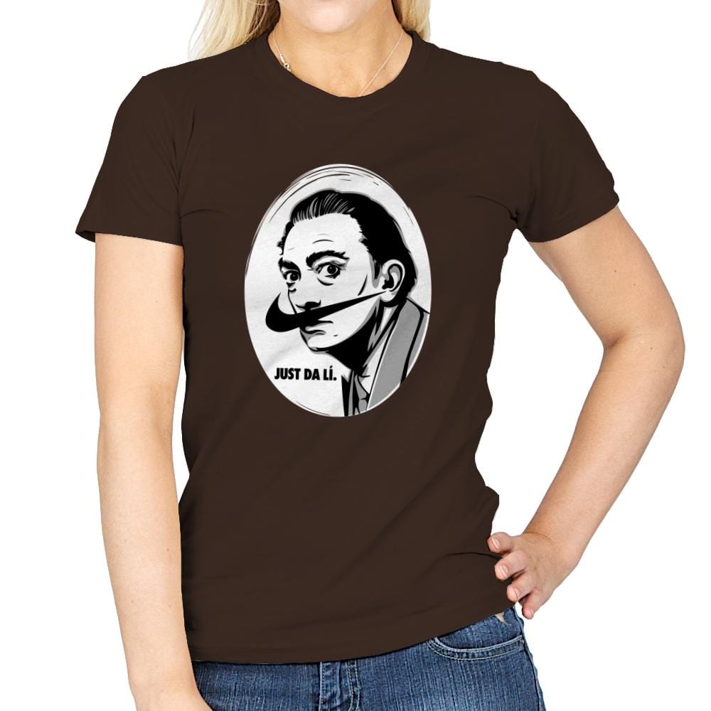 Just Da Li - Womens T-Shirts RIPT Apparel Small / Dark Chocolate