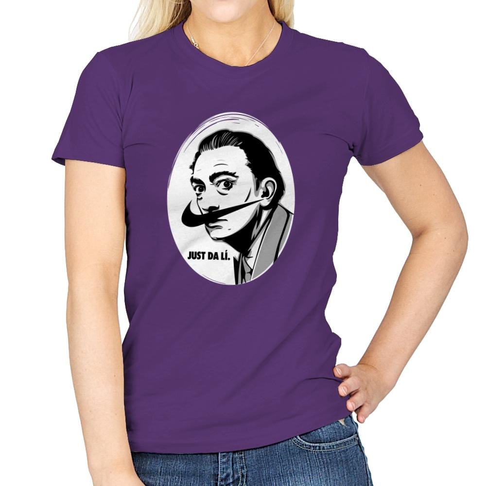 Just Da Li - Womens T-Shirts RIPT Apparel Small / Purple