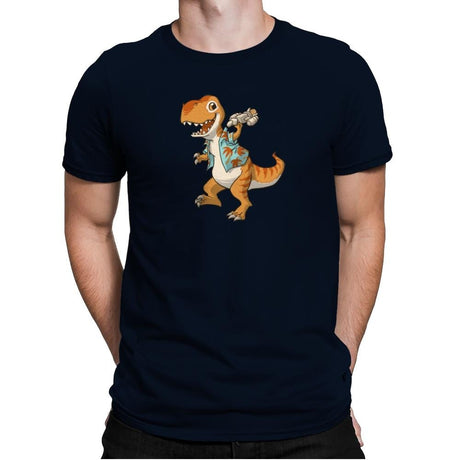 Just Keep Flying - Miniature Mayhem - Mens Premium T-Shirts RIPT Apparel Small / Midnight Navy