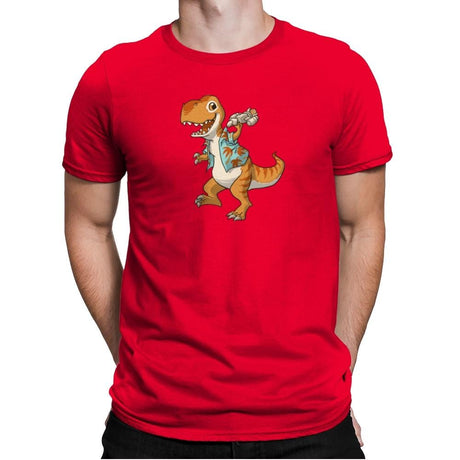 Just Keep Flying - Miniature Mayhem - Mens Premium T-Shirts RIPT Apparel Small / Red