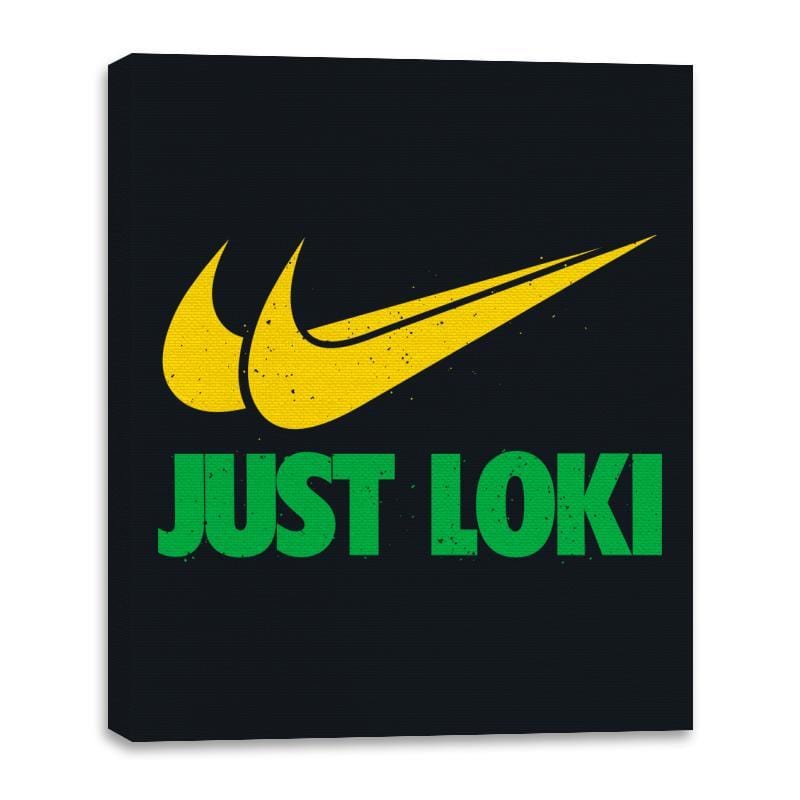 Just Loki - Canvas Wraps Canvas Wraps RIPT Apparel 16x20 / Black