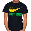 Just Loki - Mens T-Shirts RIPT Apparel Small / Black