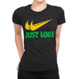Just Loki - Womens Premium T-Shirts RIPT Apparel Small / Black