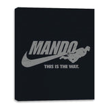 Just Mando It - Canvas Wraps Canvas Wraps RIPT Apparel 16x20 / Black