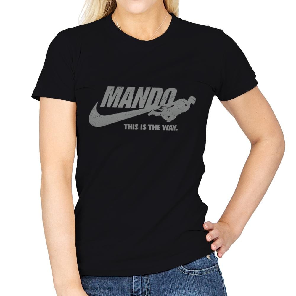 Just Mando It - Womens T-Shirts RIPT Apparel Small / Black