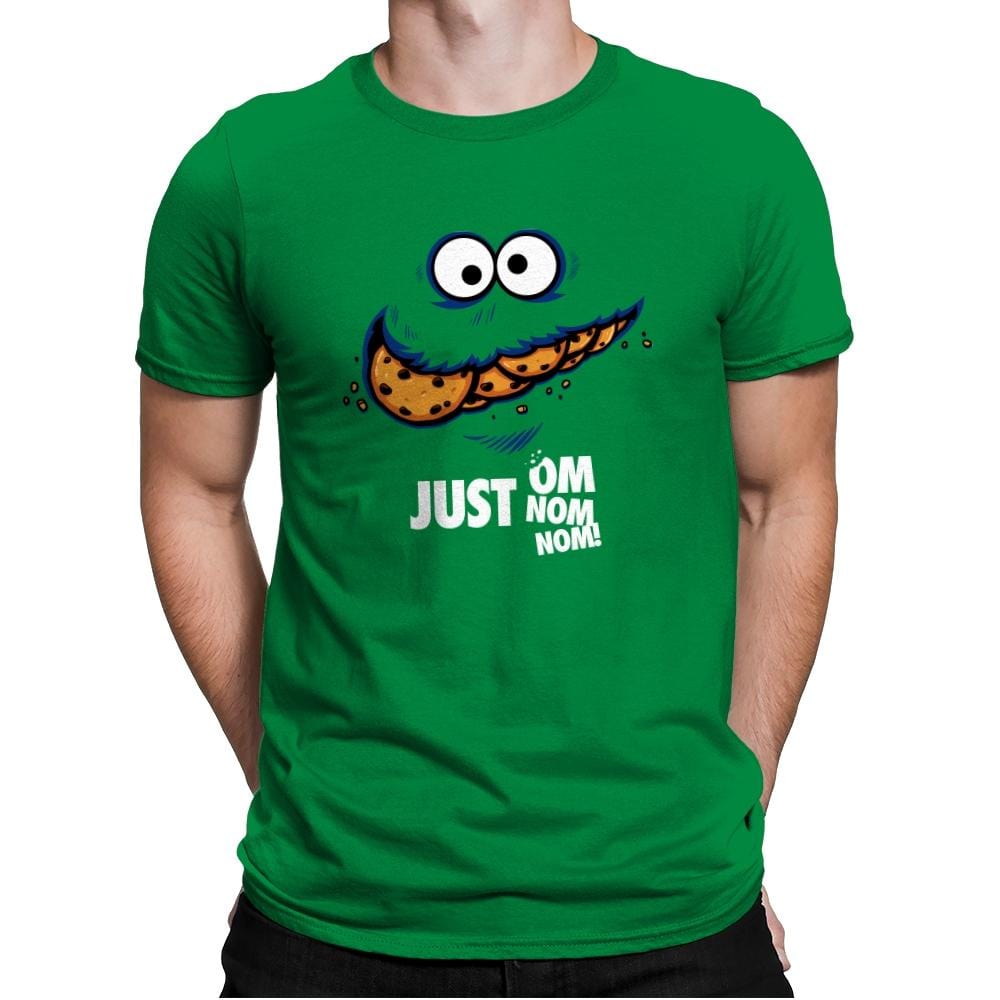Just Om Nom Nom! - Mens Premium T-Shirts RIPT Apparel Small / Kelly