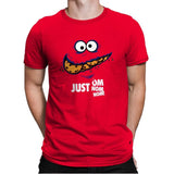 Just Om Nom Nom! - Mens Premium T-Shirts RIPT Apparel Small / Red