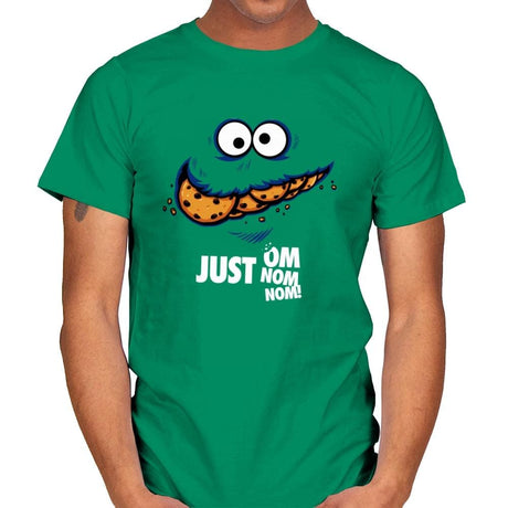 Just Om Nom Nom! - Mens T-Shirts RIPT Apparel Small / Kelly