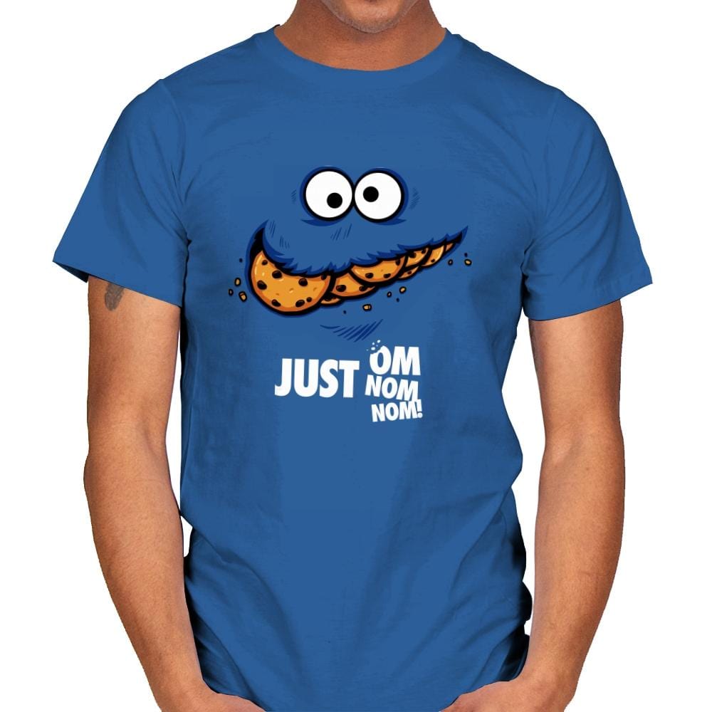 Just Om Nom Nom! - Mens T-Shirts RIPT Apparel Small / Royal