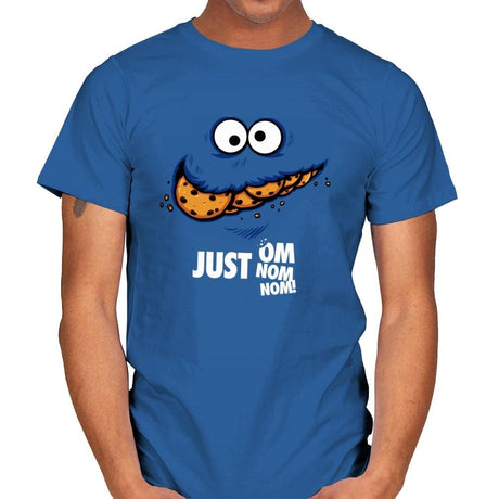 Just Om Nom Nom! - Mens T-Shirts RIPT Apparel Small / Royal