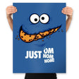 Just Om Nom Nom! - Prints Posters RIPT Apparel 18x24 / Royal