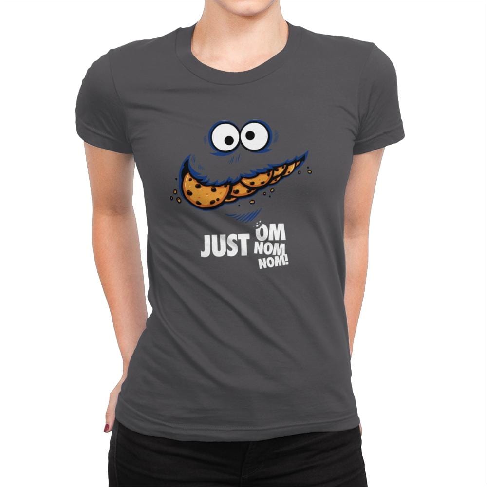 Just Om Nom Nom! - Womens Premium T-Shirts RIPT Apparel Small / Heavy Metal