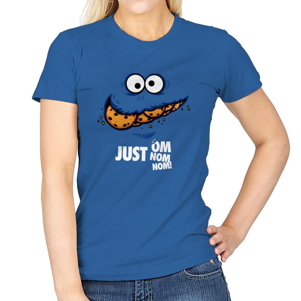 Just Om Nom Nom! - Womens T-Shirts RIPT Apparel Small / Royal