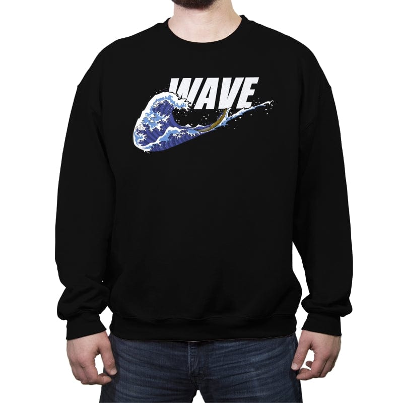 Just Surf It - Crew Neck Sweatshirt Crew Neck Sweatshirt RIPT Apparel Small / Black