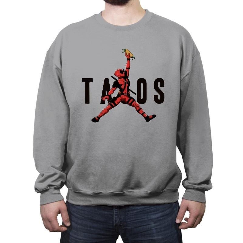 Just Tacos - Crew Neck Sweatshirt Crew Neck Sweatshirt RIPT Apparel