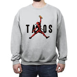 Just Tacos - Crew Neck Sweatshirt Crew Neck Sweatshirt RIPT Apparel Small / Sport Gray