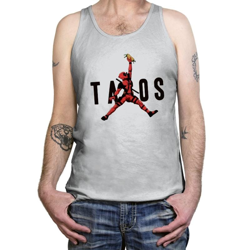 Just Tacos - Tanktop Tanktop RIPT Apparel X-Small / Silver