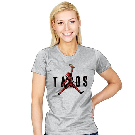 Just Tacos - Womens T-Shirts RIPT Apparel Small / Silver