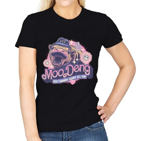 Just Wanna Sleep All Day - Womens T-Shirts RIPT Apparel Small / Black