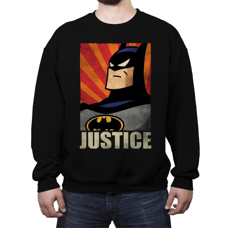 Justice - Crew Neck Sweatshirt Crew Neck Sweatshirt RIPT Apparel Small / Black