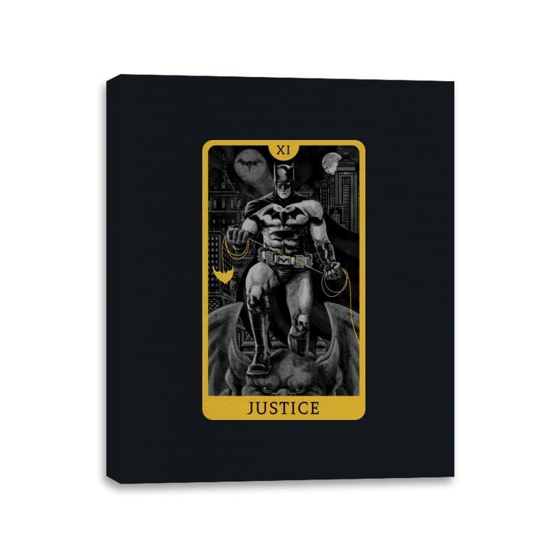 Justice DC - Canvas Wraps Canvas Wraps RIPT Apparel 11x14 / Black