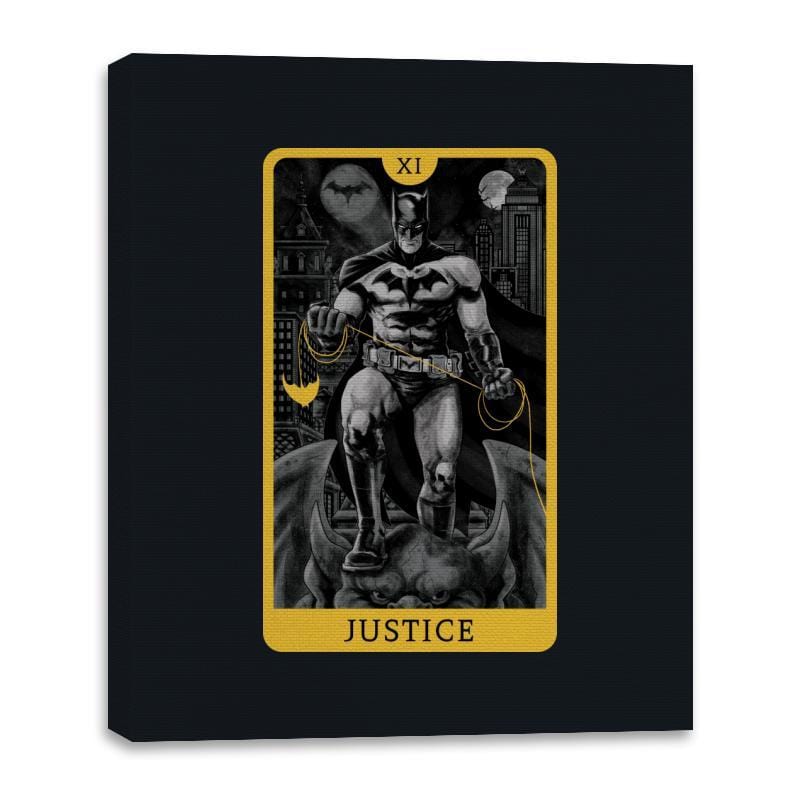 Justice DC - Canvas Wraps Canvas Wraps RIPT Apparel 16x20 / Black