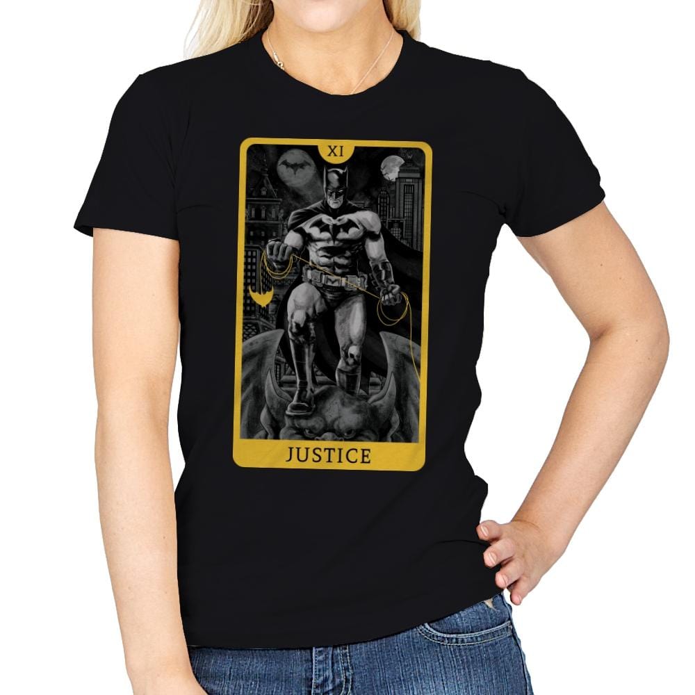 Justice DC - Womens T-Shirts RIPT Apparel Small / Black