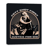 Justice for Bib - Canvas Wraps Canvas Wraps RIPT Apparel 16x20 / Black