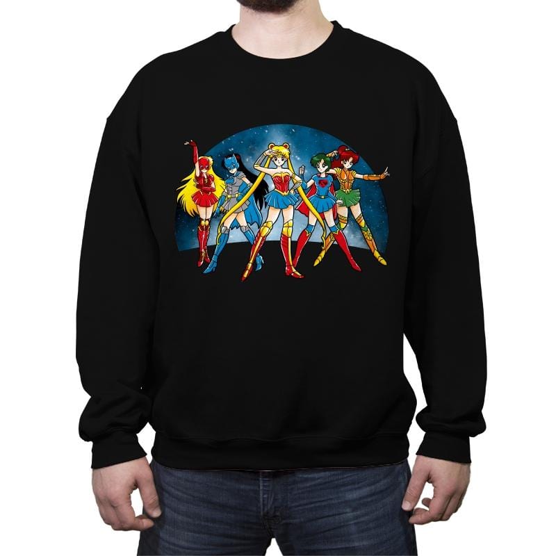 Justice Moon - Crew Neck Sweatshirt Crew Neck Sweatshirt RIPT Apparel Small / Black