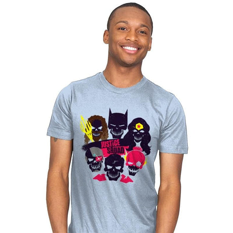 Justice Squad - Mens T-Shirts RIPT Apparel Small / Baby Blue