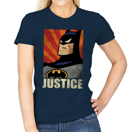 Justice - Womens T-Shirts RIPT Apparel Small / Navy