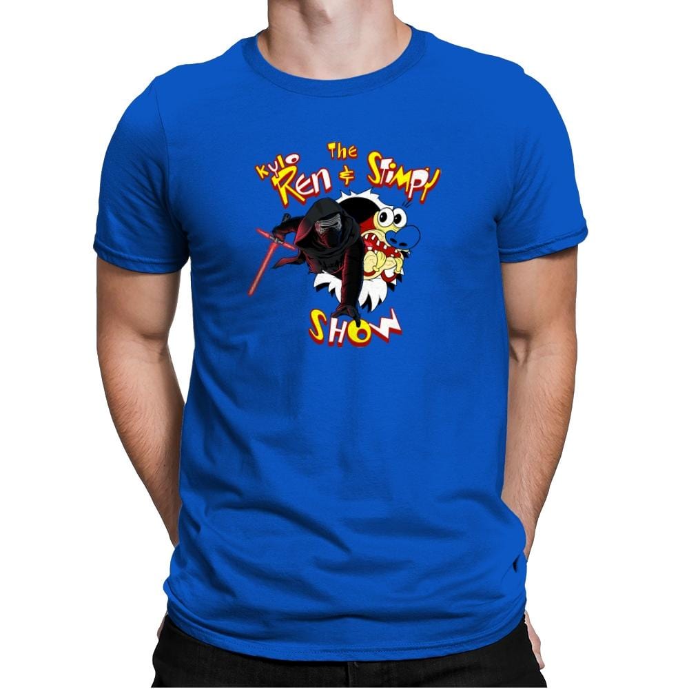 K. Ren & Stimpy Show Exclusive - Mens Premium T-Shirts RIPT Apparel Small / Royal