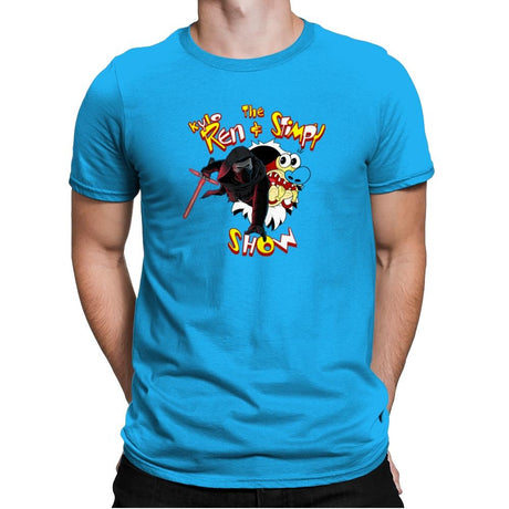 K. Ren & Stimpy Show Exclusive - Mens Premium T-Shirts RIPT Apparel Small / Turqouise