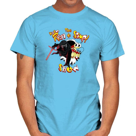 K. Ren & Stimpy Show Exclusive - Mens T-Shirts RIPT Apparel Small / Sky