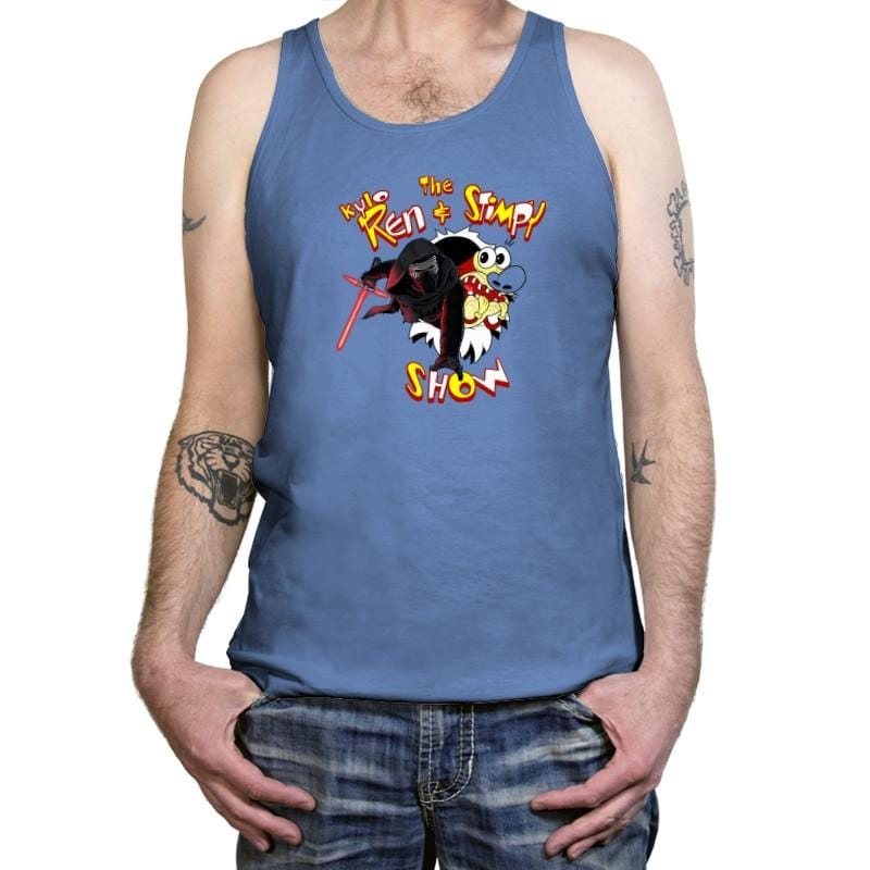 K. Ren & Stimpy Show Exclusive - Tanktop Tanktop RIPT Apparel X-Small / Blue Triblend