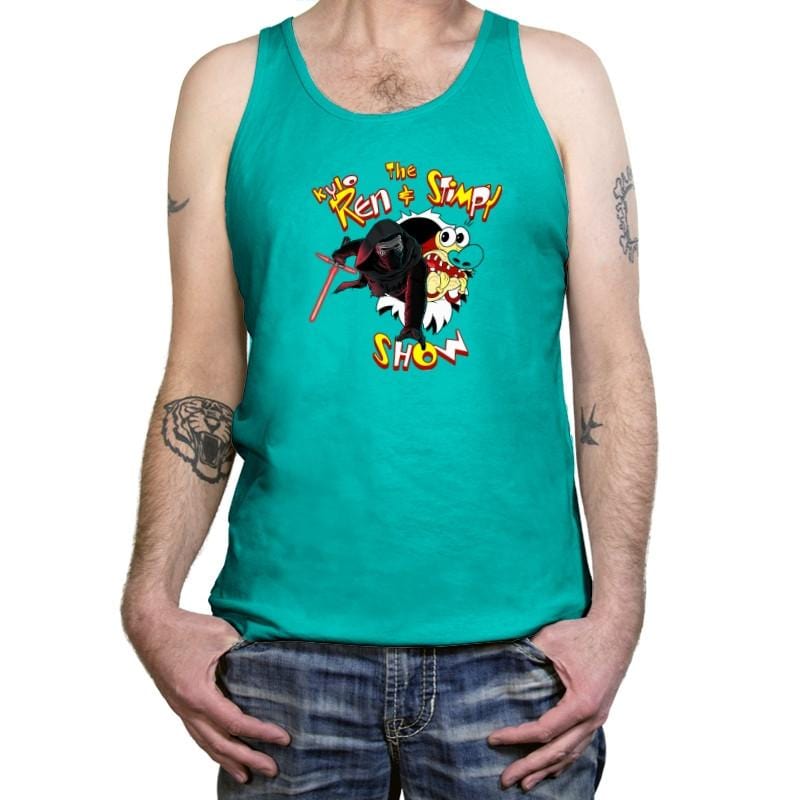 K. Ren & Stimpy Show Exclusive - Tanktop Tanktop RIPT Apparel X-Small / Teal