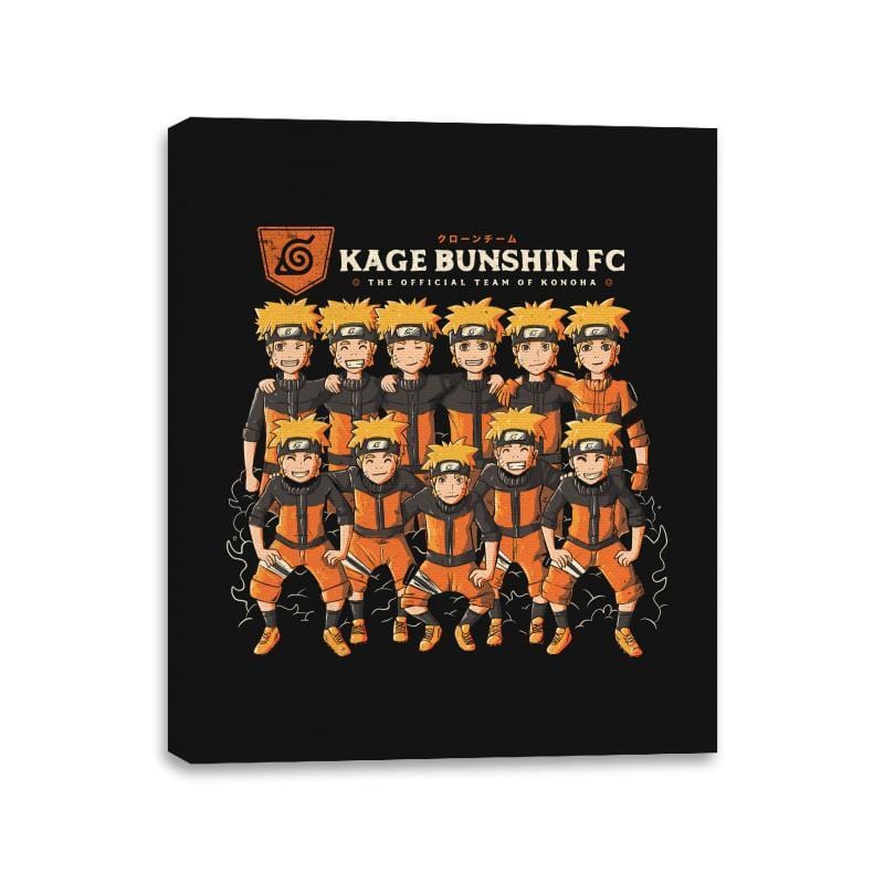Kage Bunshin FC - Canvas Wraps Canvas Wraps RIPT Apparel 11x14 / Black