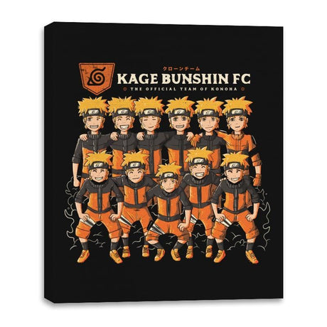 Kage Bunshin FC - Canvas Wraps Canvas Wraps RIPT Apparel 16x20 / Black
