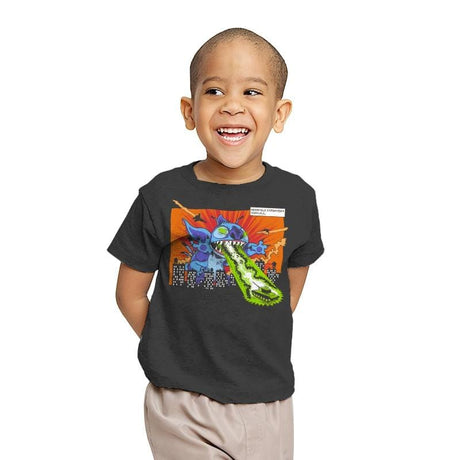 Kaiju-626 Exclusive - Youth T-Shirts RIPT Apparel X-small / Charcoal