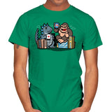 Kaiju Coffee Break - Mens T-Shirts RIPT Apparel Small / Kelly