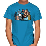 Kaiju Coffee Break - Mens T-Shirts RIPT Apparel Small / Sapphire
