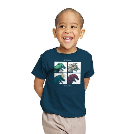 Kaiju Days REMASTERED Exclusive - Youth T-Shirts RIPT Apparel X-small / Indigo