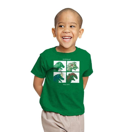 Kaiju Days REMASTERED Exclusive - Youth T-Shirts RIPT Apparel X-small / Kelly
