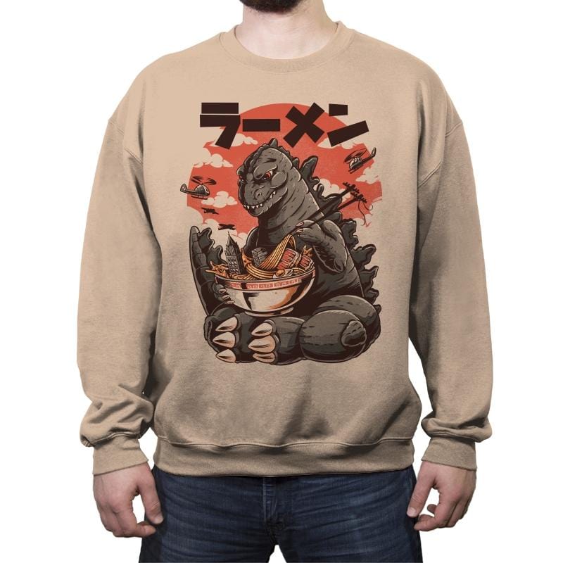 Kaiju's Ramen - Crew Neck Sweatshirt Crew Neck Sweatshirt RIPT Apparel
