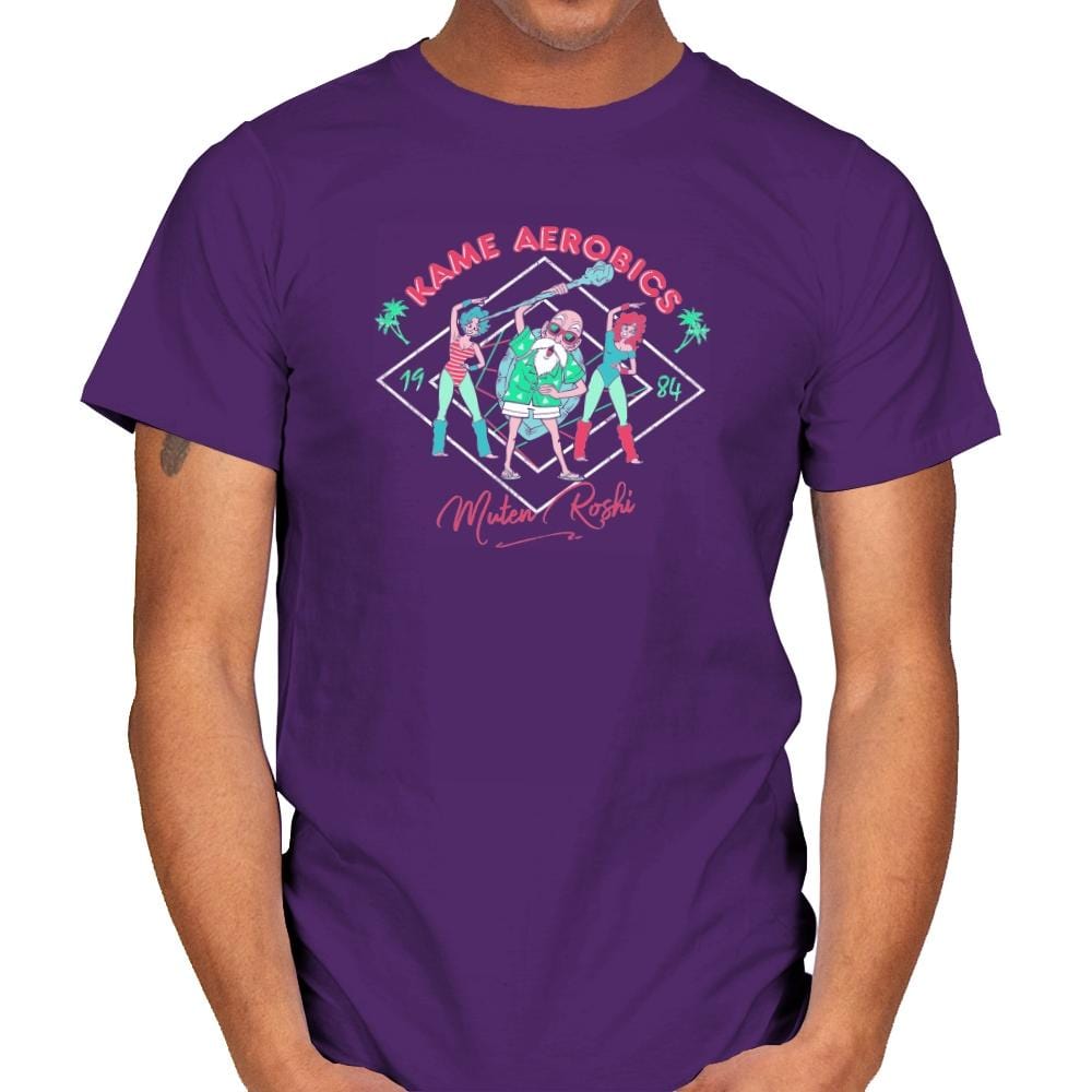 Kame Aerobics - Kamehameha Tees - Mens T-Shirts RIPT Apparel Small / Purple
