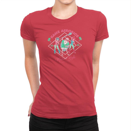 Kame Aerobics - Kamehameha Tees - Womens Premium T-Shirts RIPT Apparel Small / Red